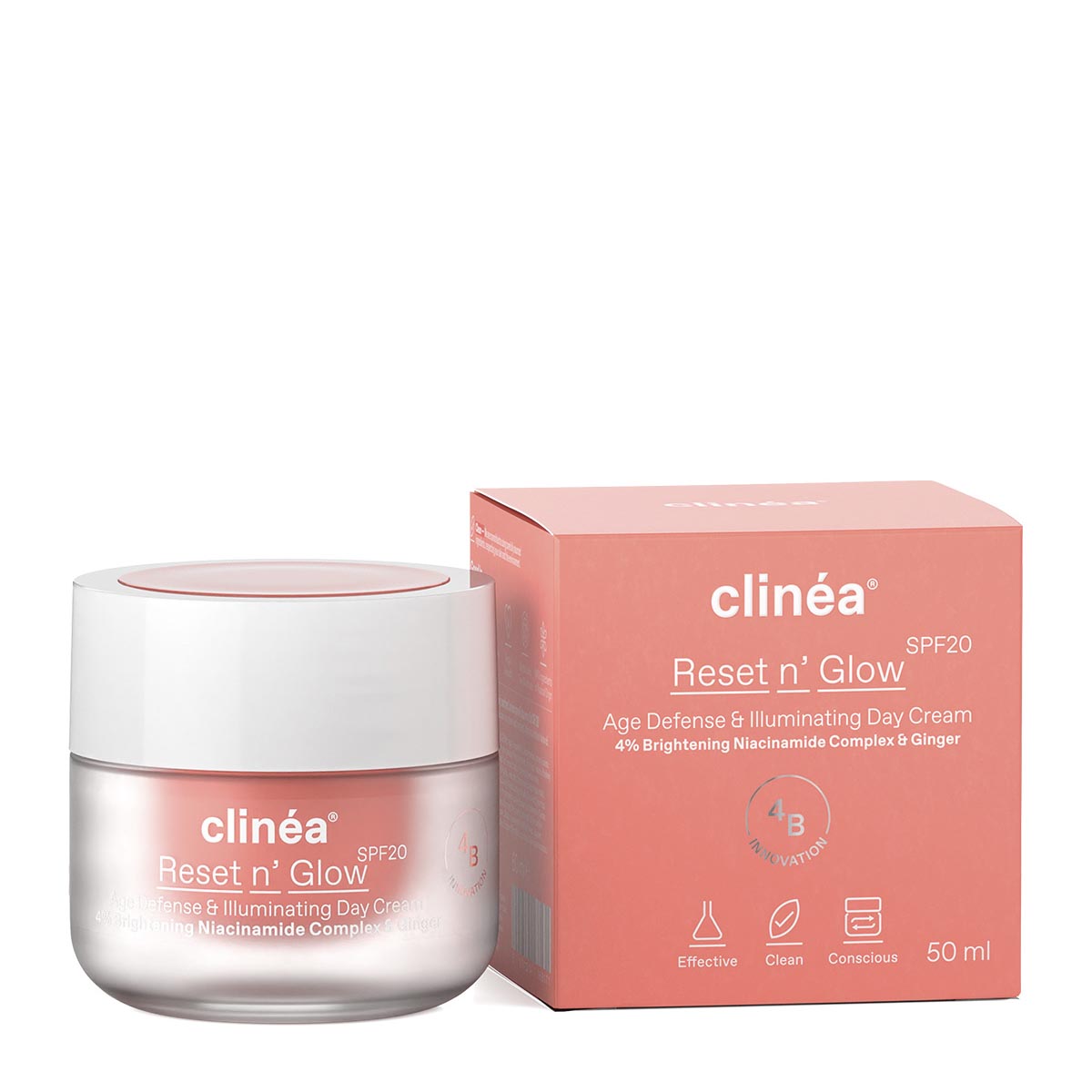 CLINEA - RESET & GLOW Age Defense & Illuminating Day Cream SPF20 - 50ml